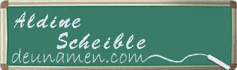 Aldine Scheible Visitenkarte